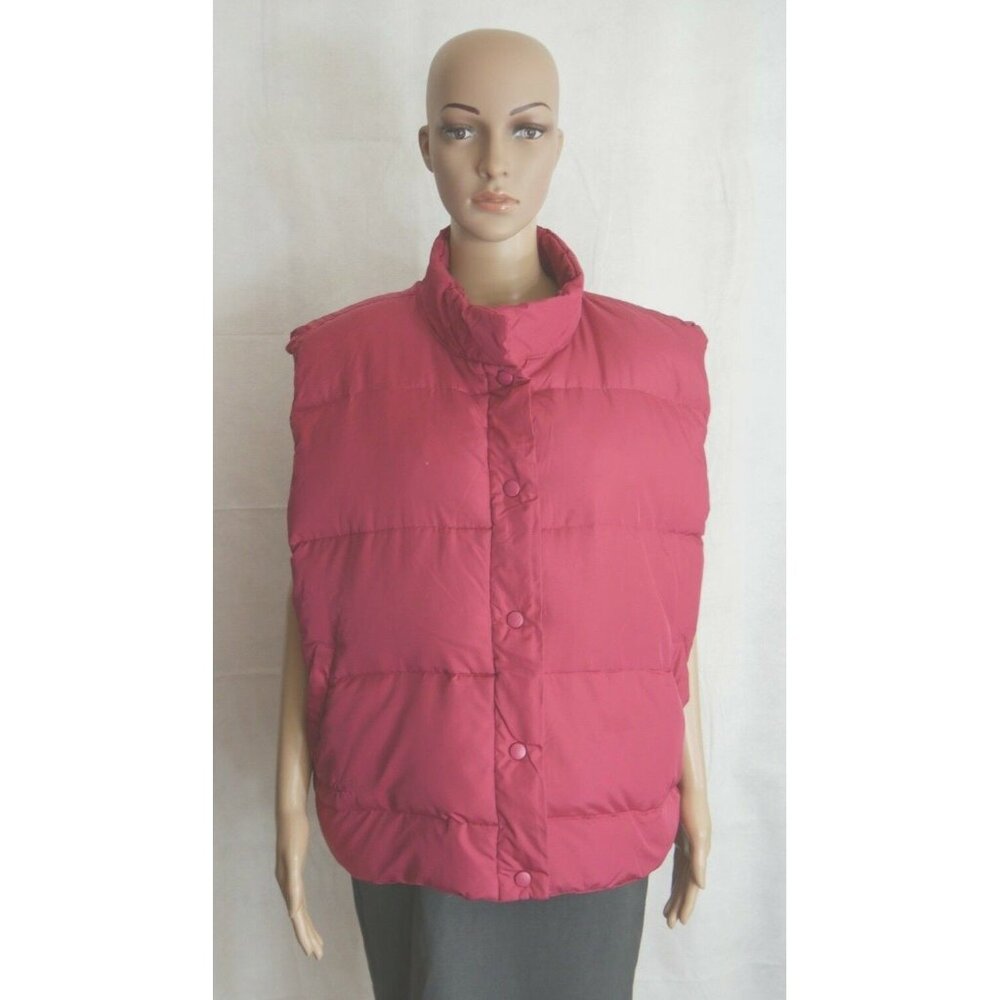 Cabelas Pinkish Red Premium Northern Goose Down Vest Snap Front  Wms Size 2XL***